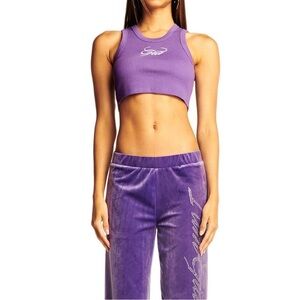I.AM.GIA Purple Vea Crop Tank